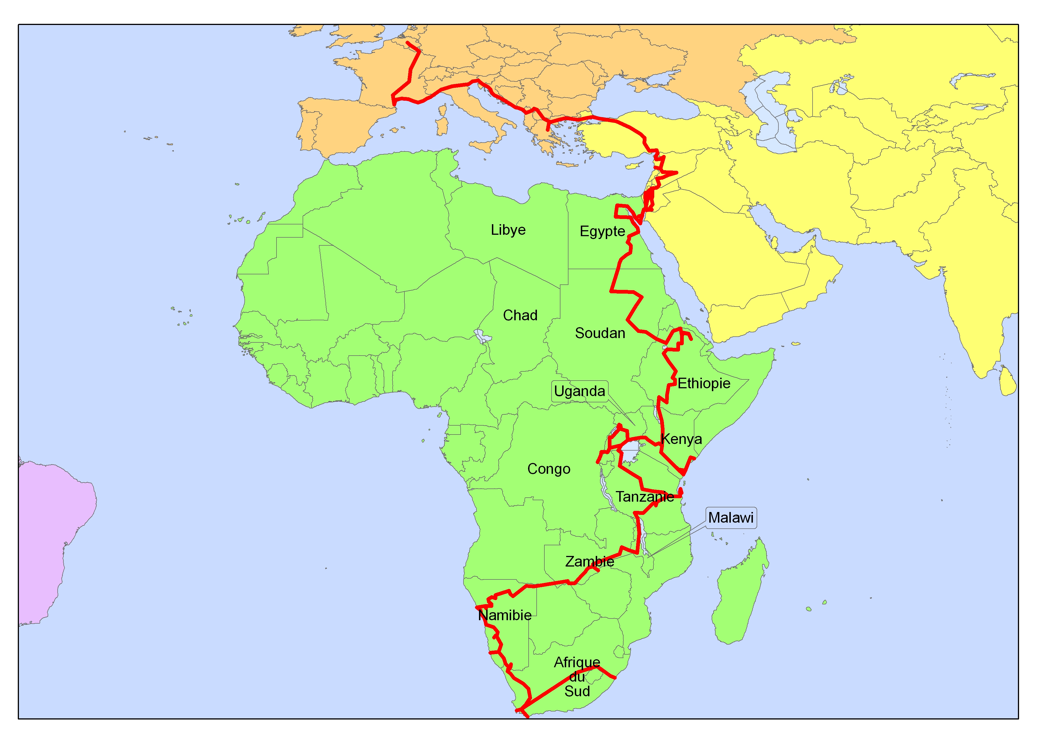 le-nil-carte-afrique
